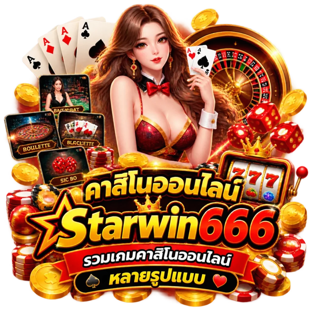 คาสิโนออนไลน์Starwin666 รวมเกมคาสิโนออนไลน์หลายรูปแบบ